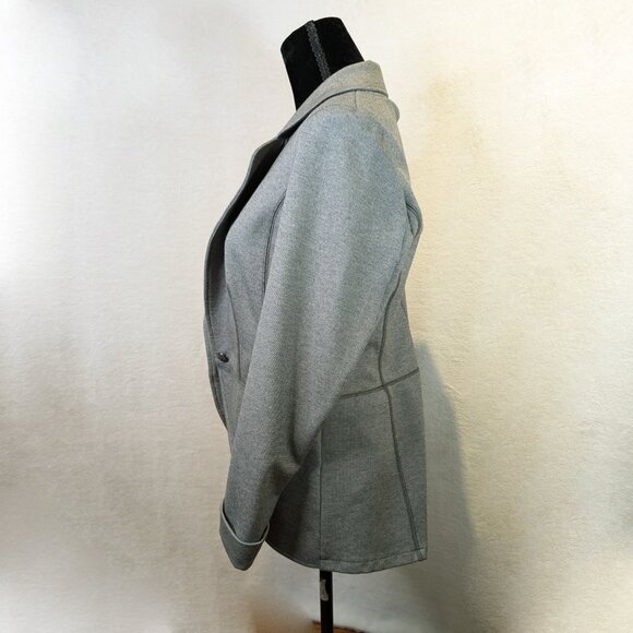 Grey Esprit Fitted Single button Blazer Size XXL - Picture 2 of 6